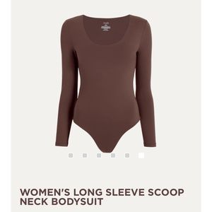 Nuuds XXL Scoop Neck Bodysuit - COFFEE
